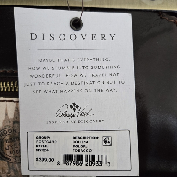 NWT Limited Edition Patricia Nash Discovery Westminster COLLINA SATCHEL - Picture 6 of 14